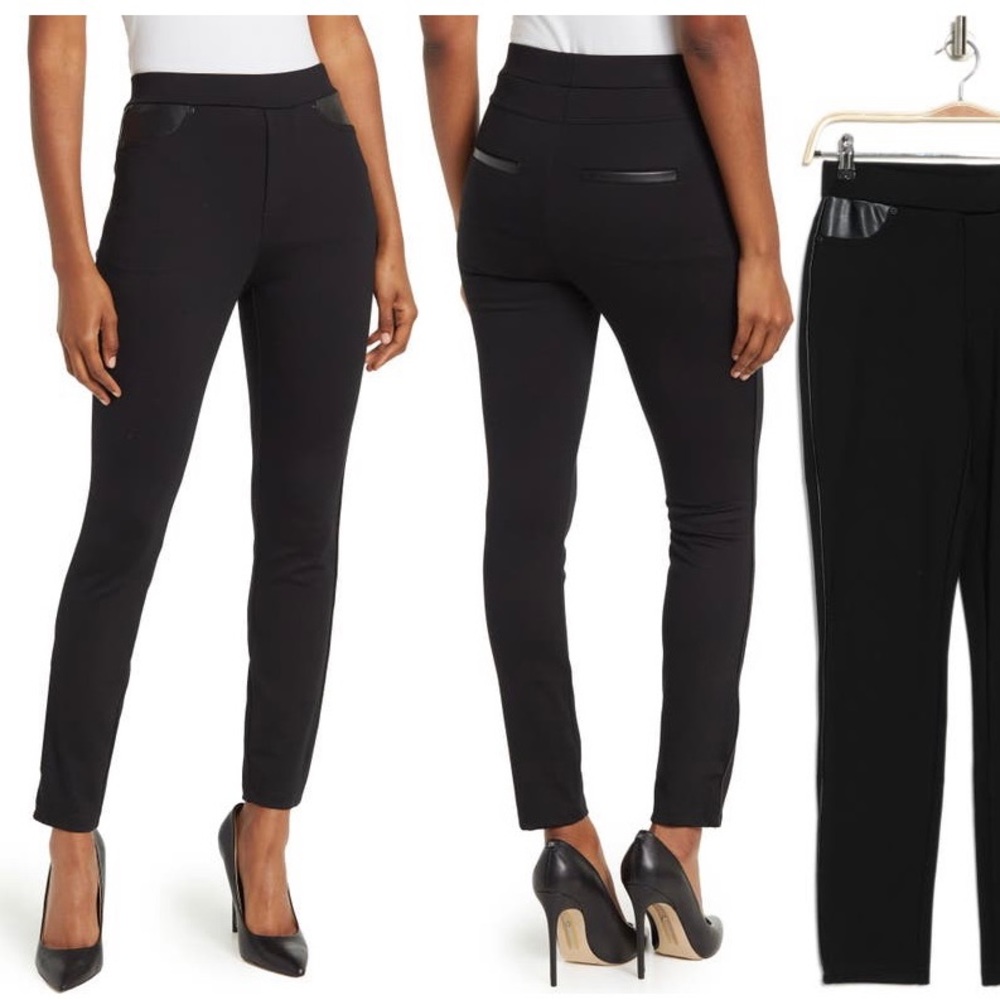 Ellen Tracy Vegan Pull-on Leggings